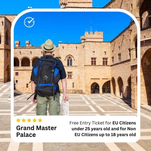 Palace of the Grand Master Free Entry ticket for EU Citizens under 25 years old and for Non EU Citizens up to 18 years old