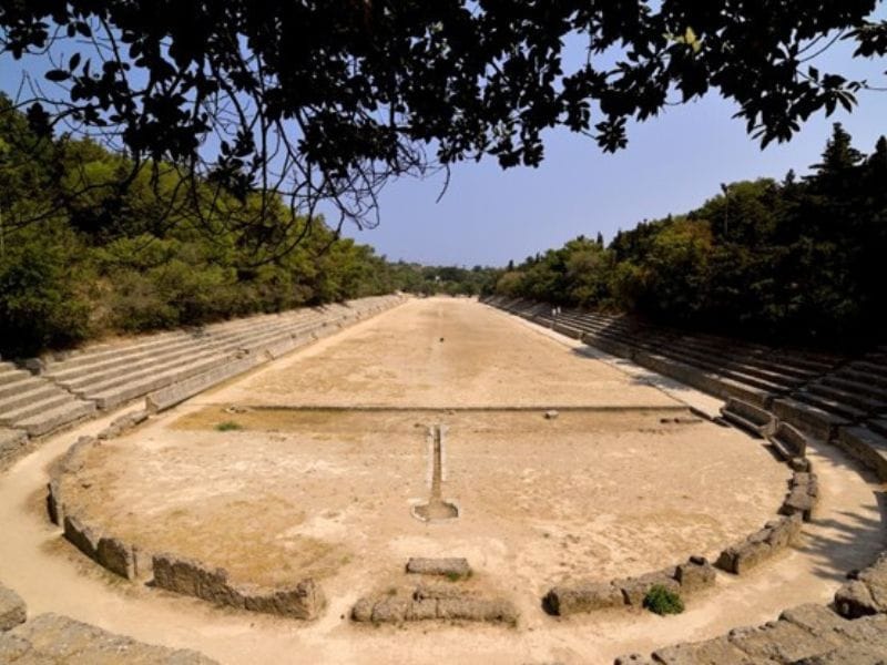Stylobate in Acropolis of Rhodes