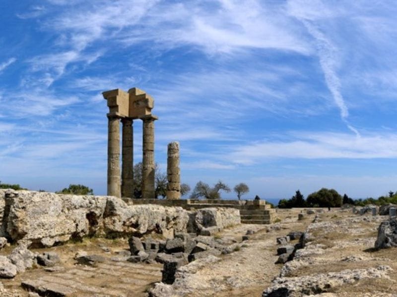 Library of Acropolis in Rhodes